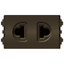 Royu RMO6/DG Universal Outlet 15A (Plano) [Dark Gray] | Royu by KHM Megatools Corp.