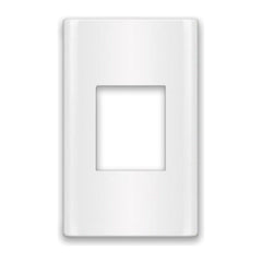 Royu RMP8 1-Gang Plate For RWO8 (Plano) [White] | Royu by KHM Megatools Corp.