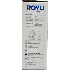 Royu REDEC404/Y Power Extension Cords  (10 Meters)