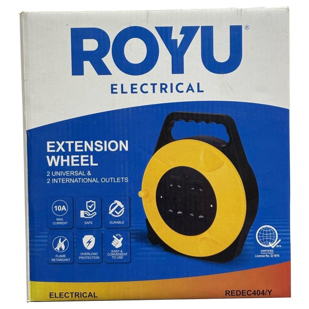 Royu REDEC404/Y Power Extension Cords  (10 Meters)