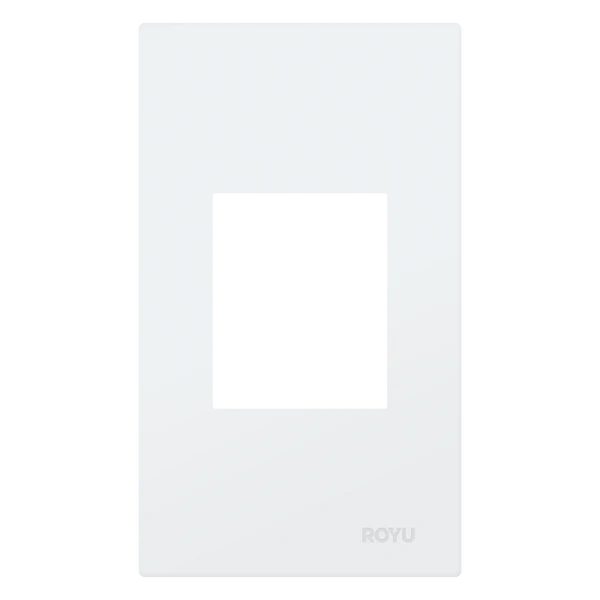 Royu RWP8 1-Gang Universal Plate for Universal Outlet with Ground (Wide) | Royu by KHM Megatools Corp. Main image