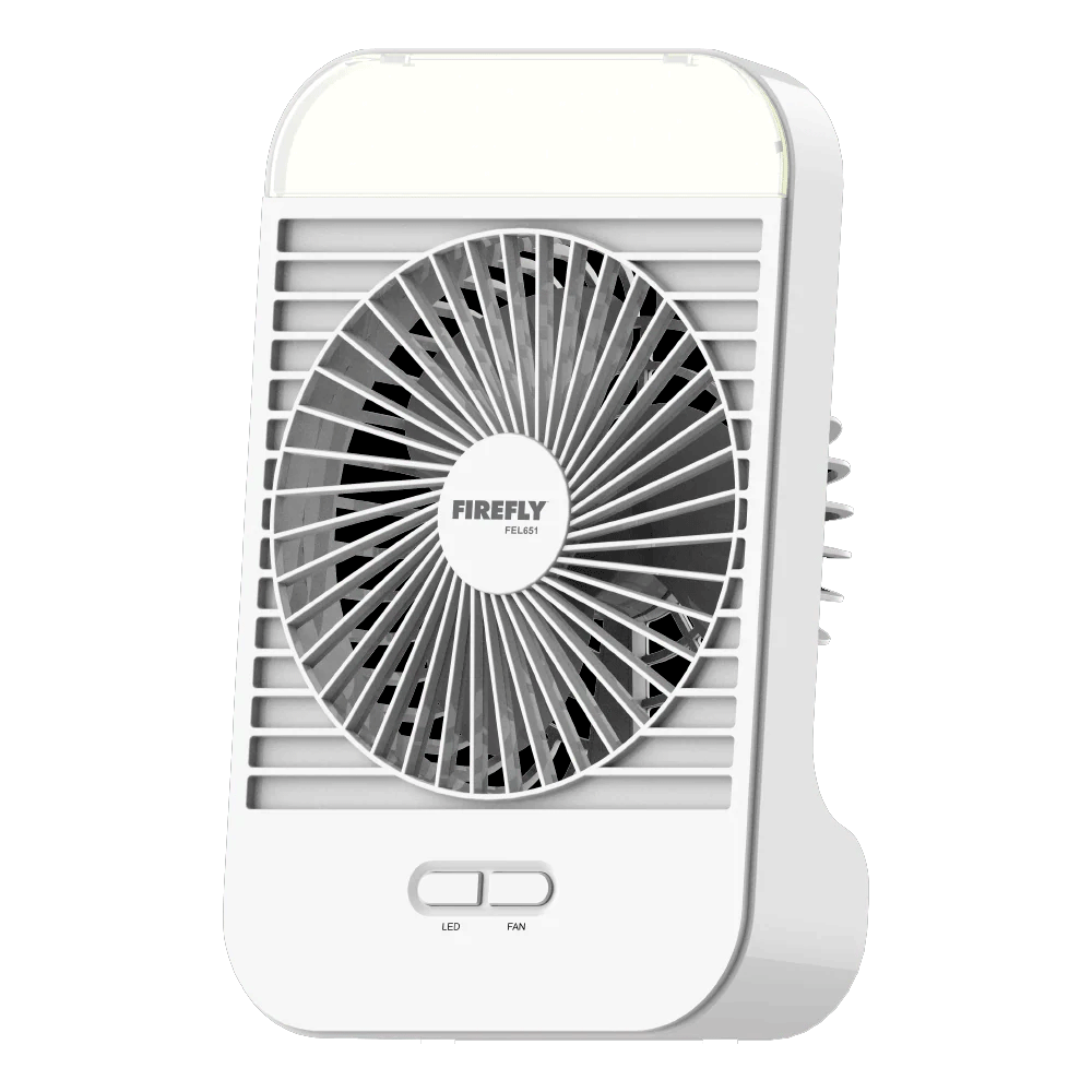 Firefly FEL651  5” Rechargeable Fan with Night Light