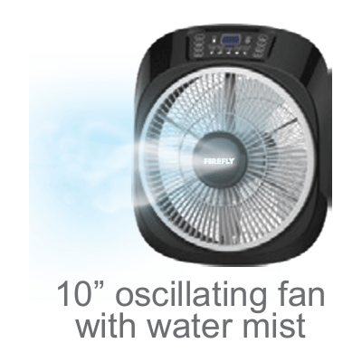 Firefly FEL645 Rechargeable Mist Fan with Built-in Emergency Light Secondary image