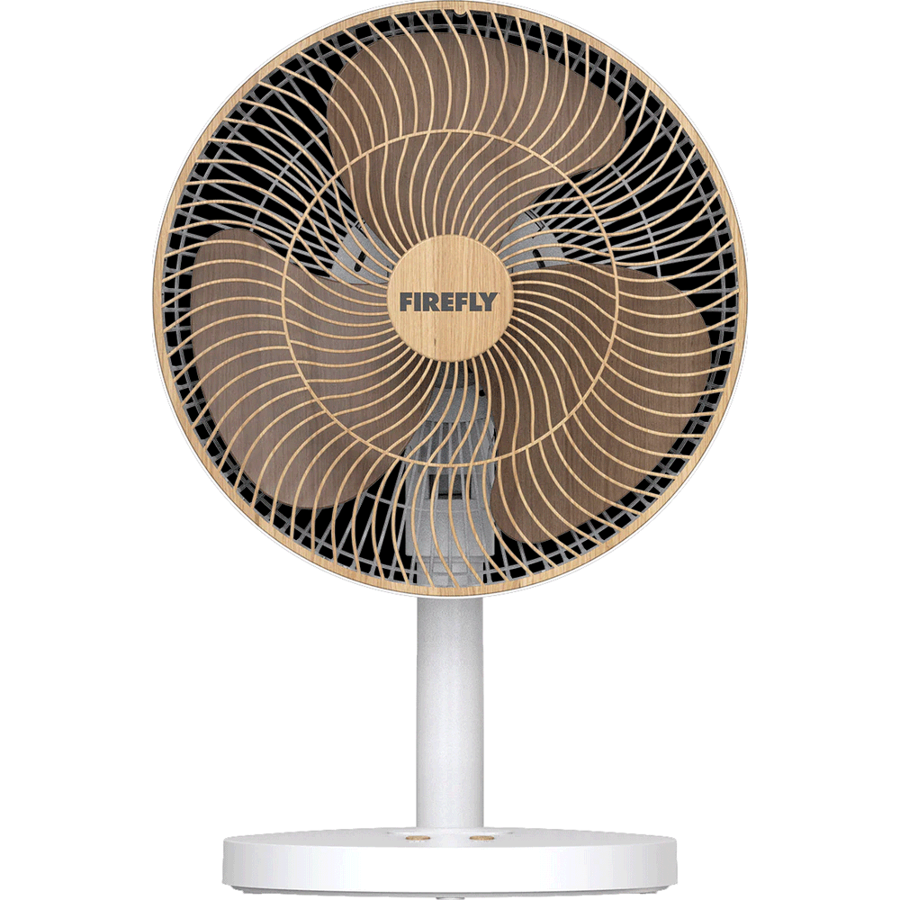 Firefly FEL662 Rechargeable Wooden Fan with Night Light 12" | Firefly by KHM Megatools Corp. Main image