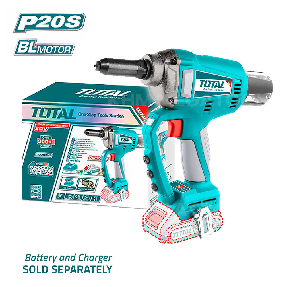 Total TRTLI2005 Brushless Li-Ion rivet tool 20v - ToolsSavvy.ph Main image