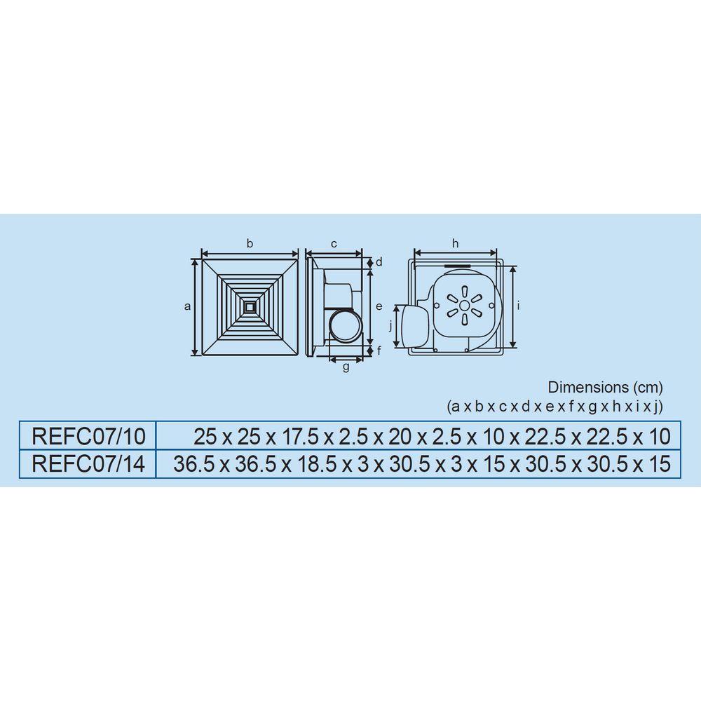 Royu REFC07 Ceiling Mounted Exhaust Fan Secondary image