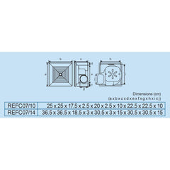Royu REFC07 Ceiling Mounted Exhaust Fan | Royu by KHM Megatools Corp.