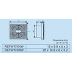 Royu REFW17 Wall Mounted Exhaust Fan | Royu by KHM Megatools Corp.
