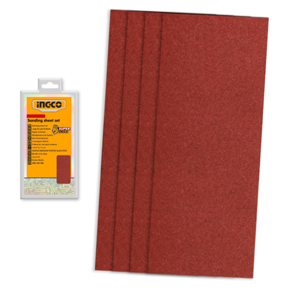 Ingco AKFS2641151 Sanding Sheet Set 264x115MM 50Pcs | Ingco by KHM Megatools Corp. Main image