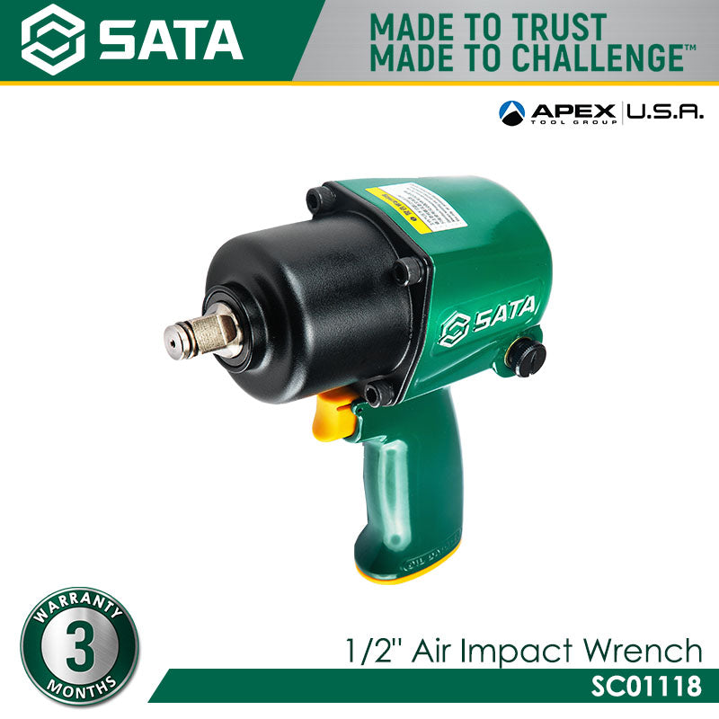 Sata SC01118 1/2" Air Impact Wrench 600Nm Main image