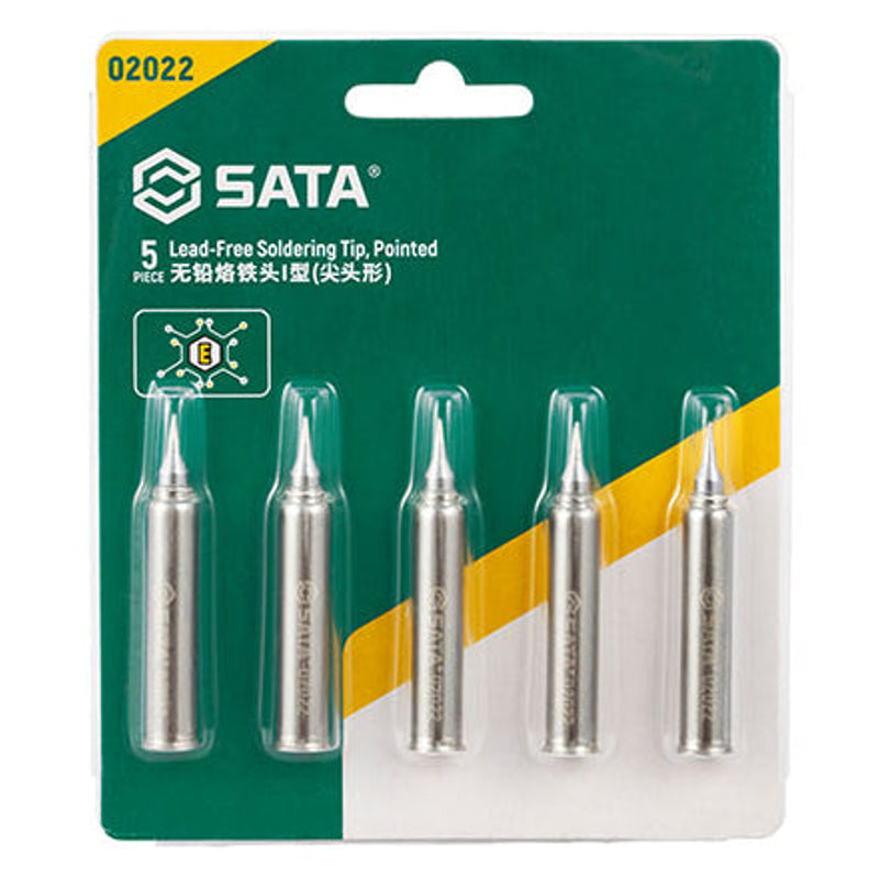 Sata SC02022 5Pc. Lead-Free Soldering Iron Tip I, Pointed - view 3