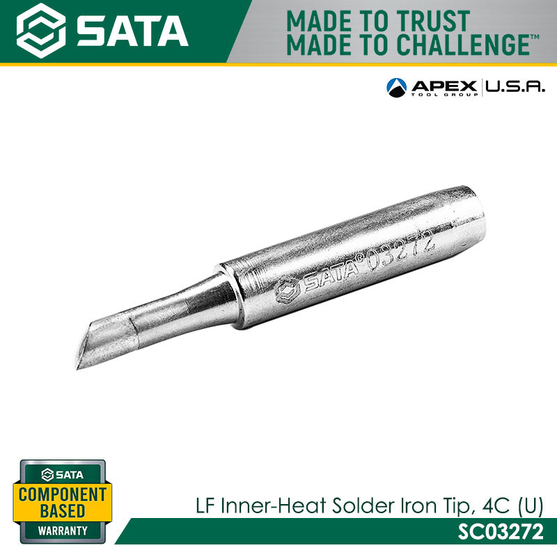 Sata SC03272 Lead-Free Inner-Heated Soldering Tip, U-Shaped 4C Main image