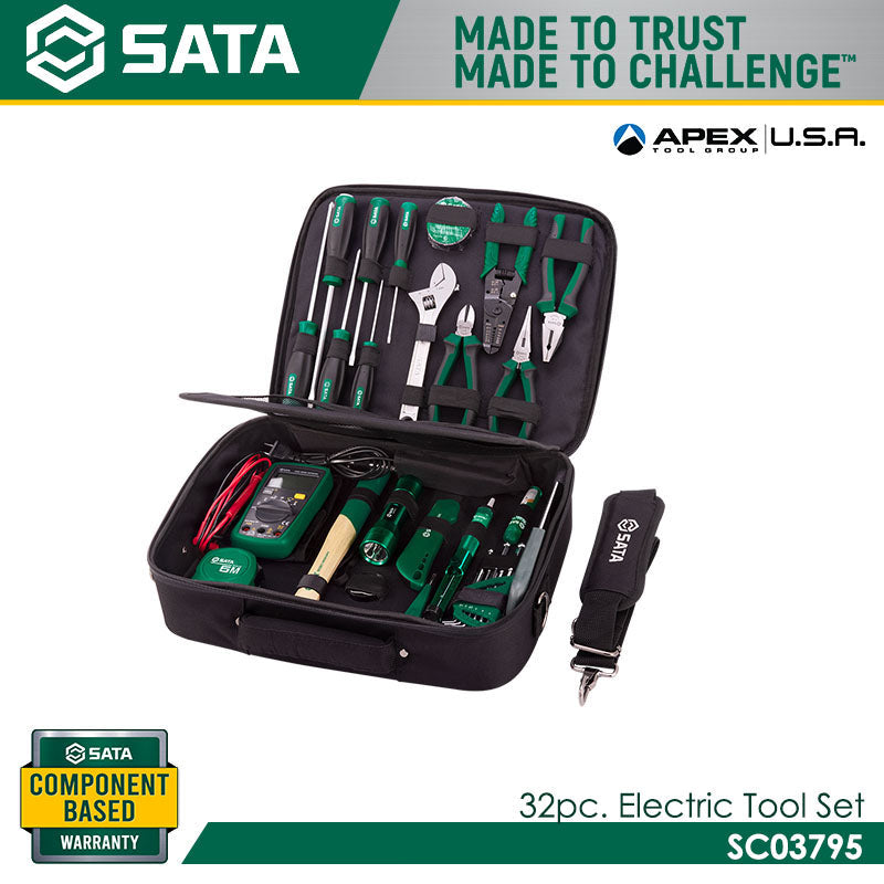 Sata SC03795 32Pc. Electricians Tool Set