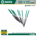 Sata SC03802 10Pc. Assorted Needle File Set 4x160mm - view 2