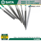 Sata SC03802 10Pc. Assorted Needle File Set 4x160mm - view 3