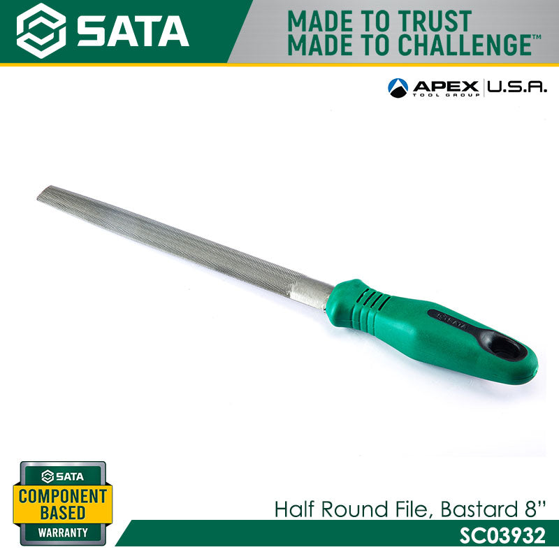 Sata SC03932 Half Round Bastard Cut File 8" - view 3