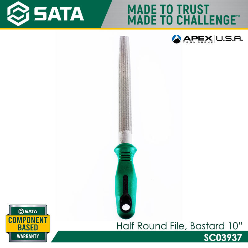 Sata SC03937 Half Round Second Cut File 10" - view 2