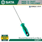 Sata SC03971 Round Second Cut File 6" - view 2