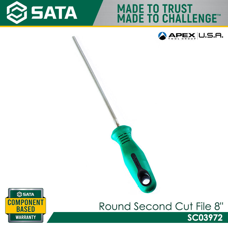 Sata SC03972 Round Second Cut File 8" Secondary image