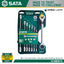 Sata SC08007A 8Pc Combination Double Ratcheting Wrench Set 8-19mm