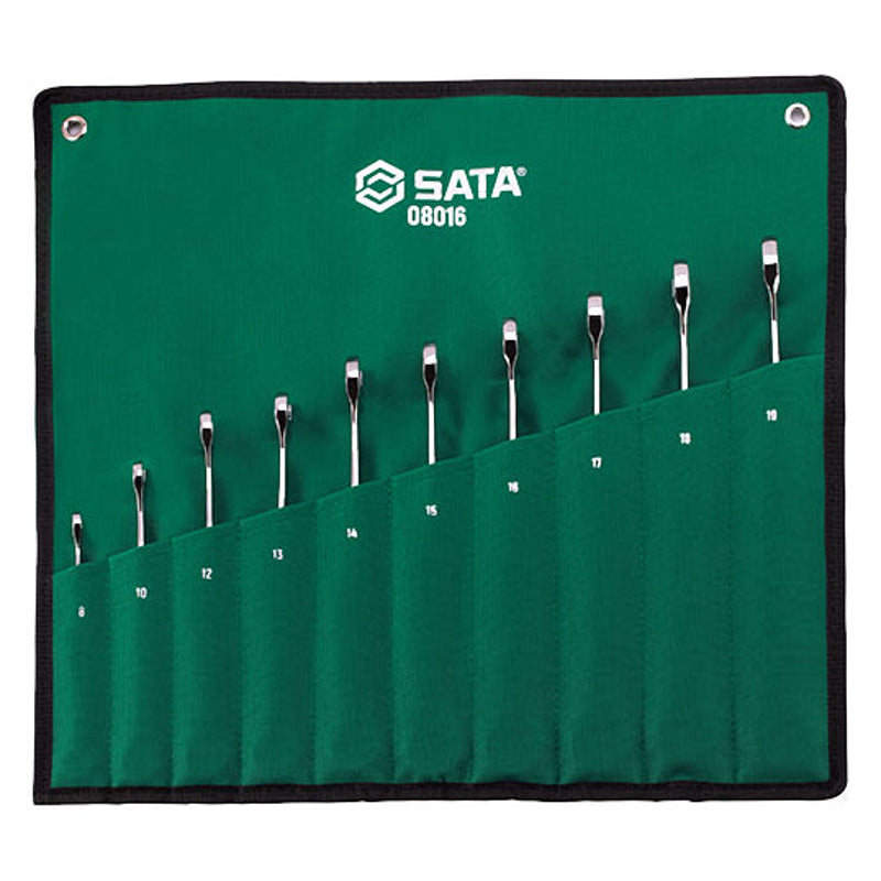 Sata SC08016 10Pc X-Beam Combination Ratcheting Wrench Set - view 3