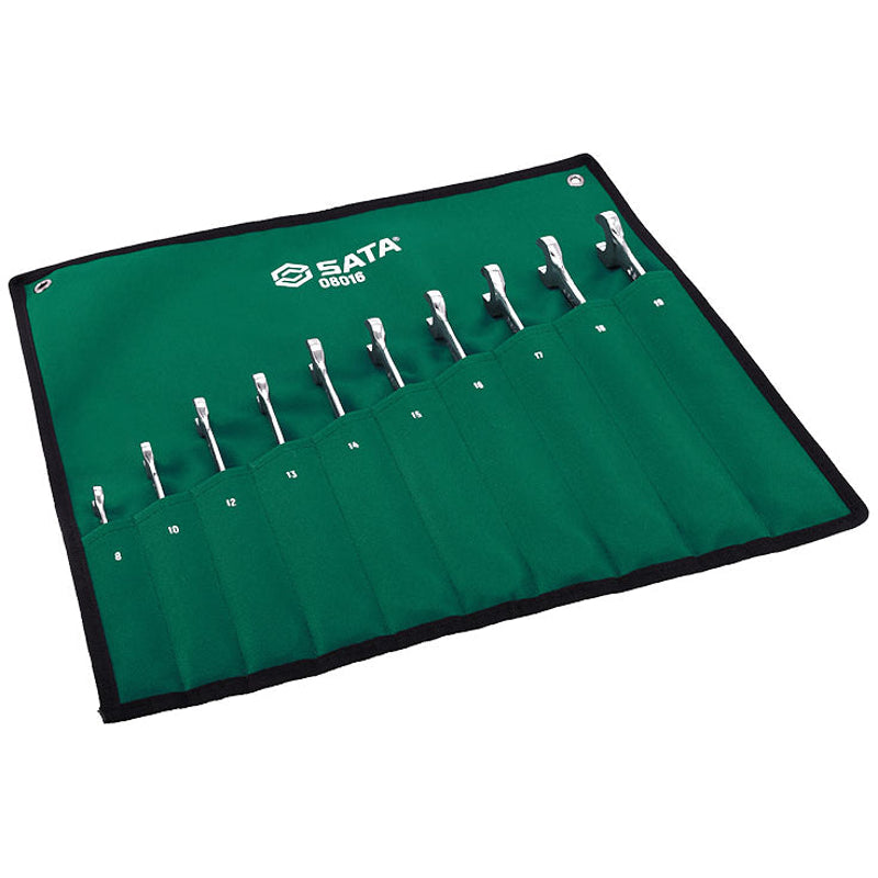 Sata SC08016 10Pc X-Beam Combination Ratcheting Wrench Set Main image
