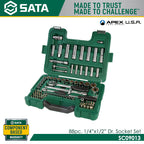 Sata SC09013 88Pc. 1/4" & 1/2" Dr. Socket Set - view 3