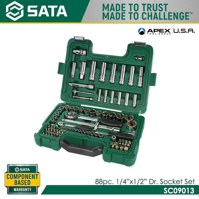 Sata SC09013 88Pc. 1/4" & 1/2" Dr. Socket Set - view 3