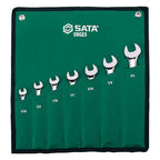 Sata SC09023 7Pc. SAE Combination Ratcheting Wrench Set