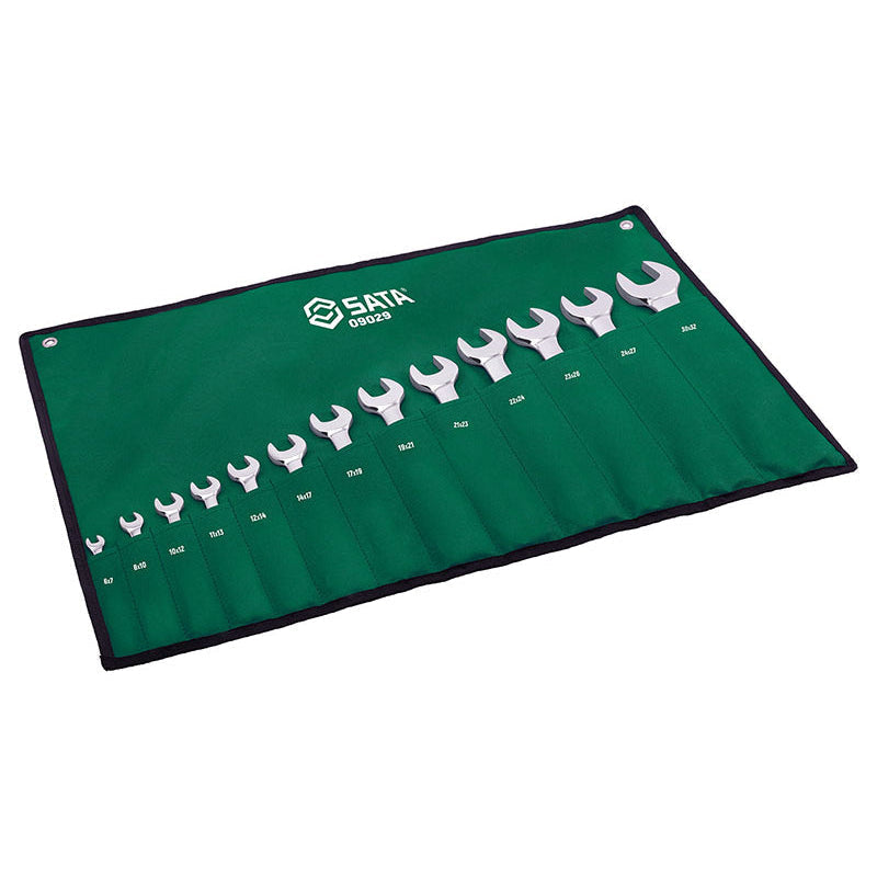 Sata SC09029 13Pc. Full Polish Open End Wrench Set Secondary image