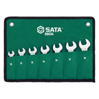 Sata SC09034 7Pc Combination Ratcheting Stubby Wrench Set 10-19mm - view 3