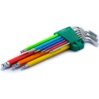 Sata SC09101CH 9Pc. Antislip Extra Long Arm Ball Point Hex Key Set - view 3