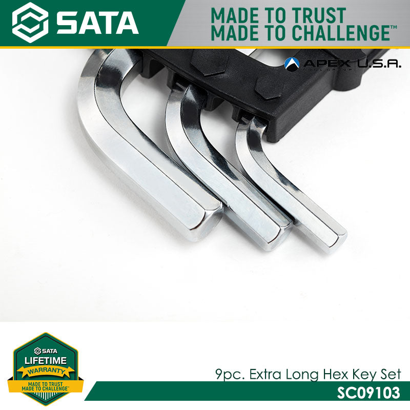 Sata SC09103 9Pc. Extra Long Hex Key Set - view 2