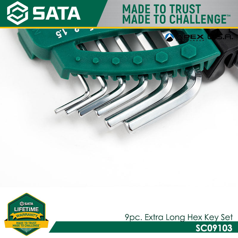 Sata SC09103 9Pc. Extra Long Hex Key Set - view 3