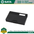 Sata SC09131 25Pc. 13mm Dr. Pass-Thru Ratcheting Set - view 3