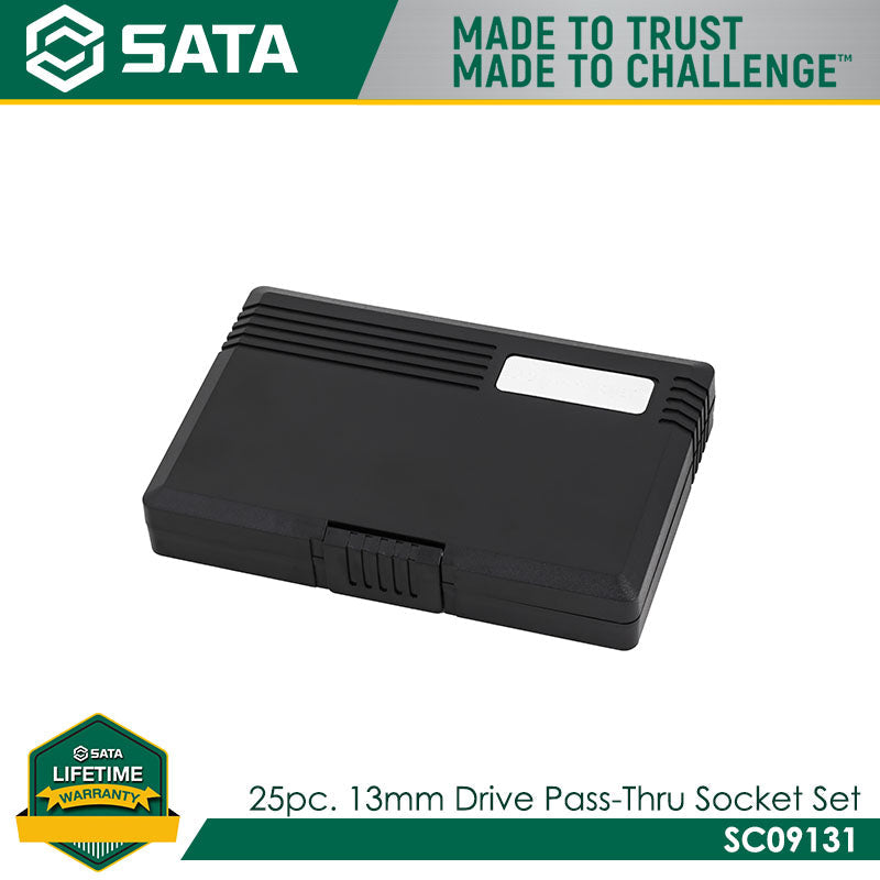 Sata SC09131 25Pc. 13mm Dr. Pass-Thru Ratcheting Set - view 3
