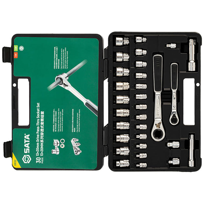 Sata SC09132 30Pc. 13x20mm Dr. Pass-Thru Socket Set Secondary image