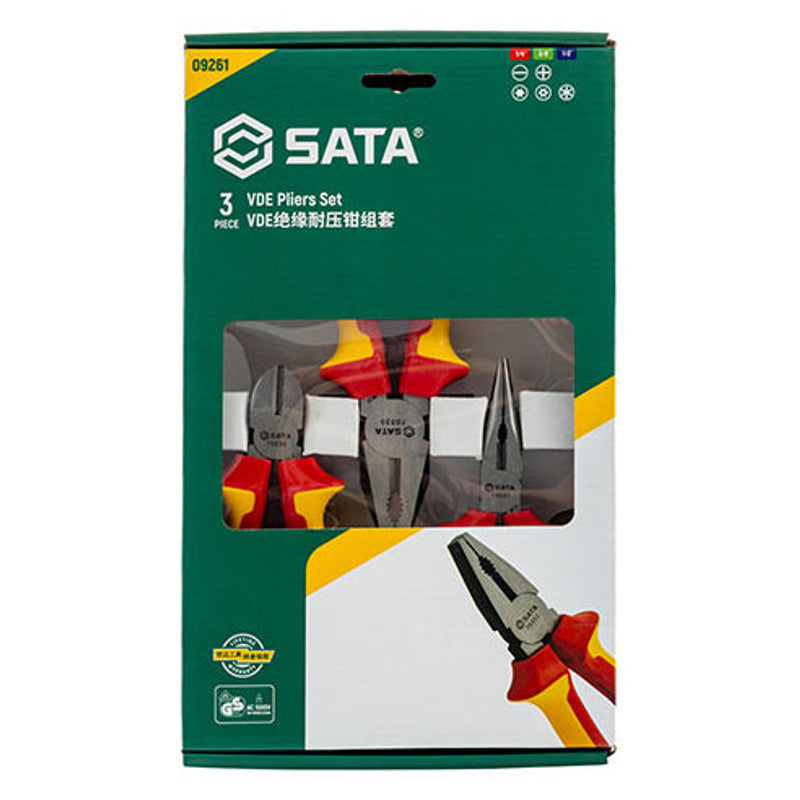 Sata SC09261 3Pc. VDE Insulated Pliers Set - view 2