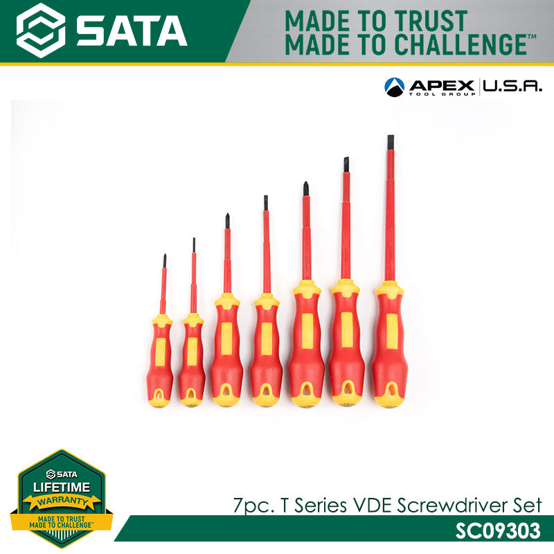 Sata SC09303 7Pc. T Series VDE Screwdriver Set Main image