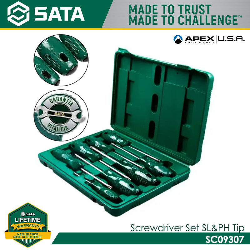 Sata SC09307 Screwdriver Set Slotted and Phillips Tip