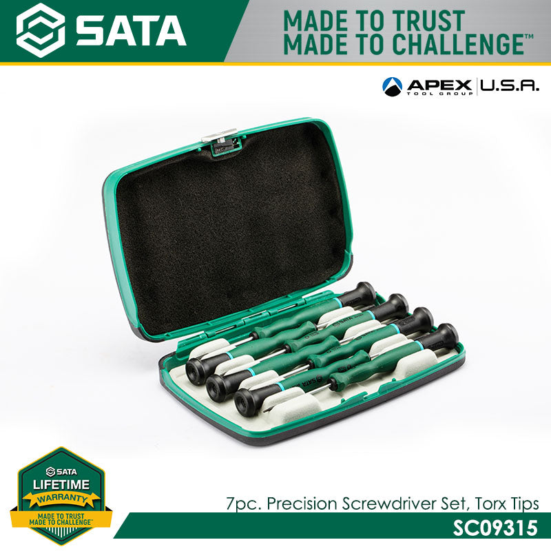 Sata SC09315 7Pc. Precision Screwdriver Set, Torx Tips