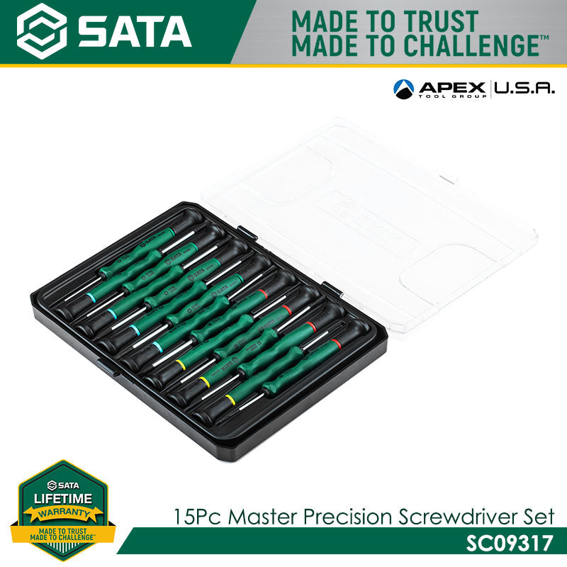 Sata SC09317 15Pc. Master Precision Screwdriver Set