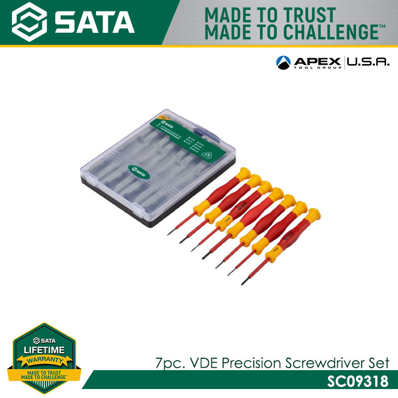 Sata SC09318 7Pc. VDE Precision Screwdriver Set Secondary image