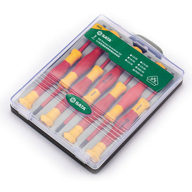 Sata SC09318 7Pc. VDE Precision Screwdriver Set