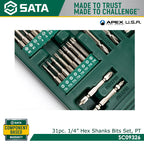 Sata SC09326 80Pc. 1/4" Hex Shank Bits Set - view 3