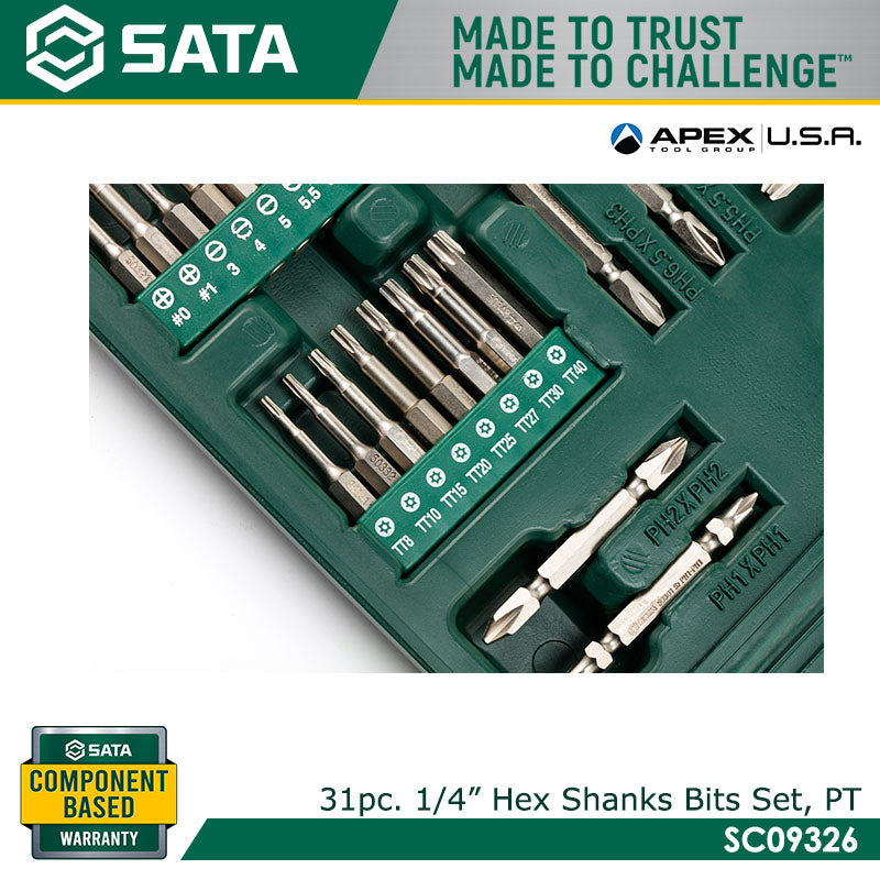 Sata SC09326 80Pc. 1/4" Hex Shank Bits Set - view 3