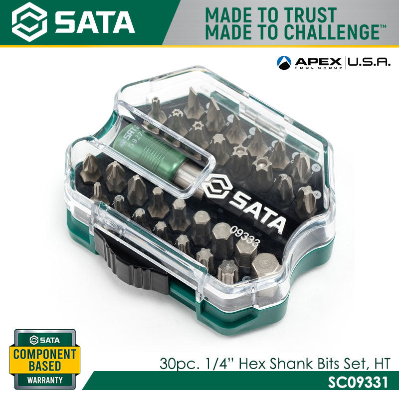 Sata SC09331 30Pc. 1/4" Hex Shank Bits Set for Hand Tool Secondary image