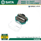 Sata SC09332 31Pc. 1/4" Hex Shank Bits Set for Power Tool - view 2