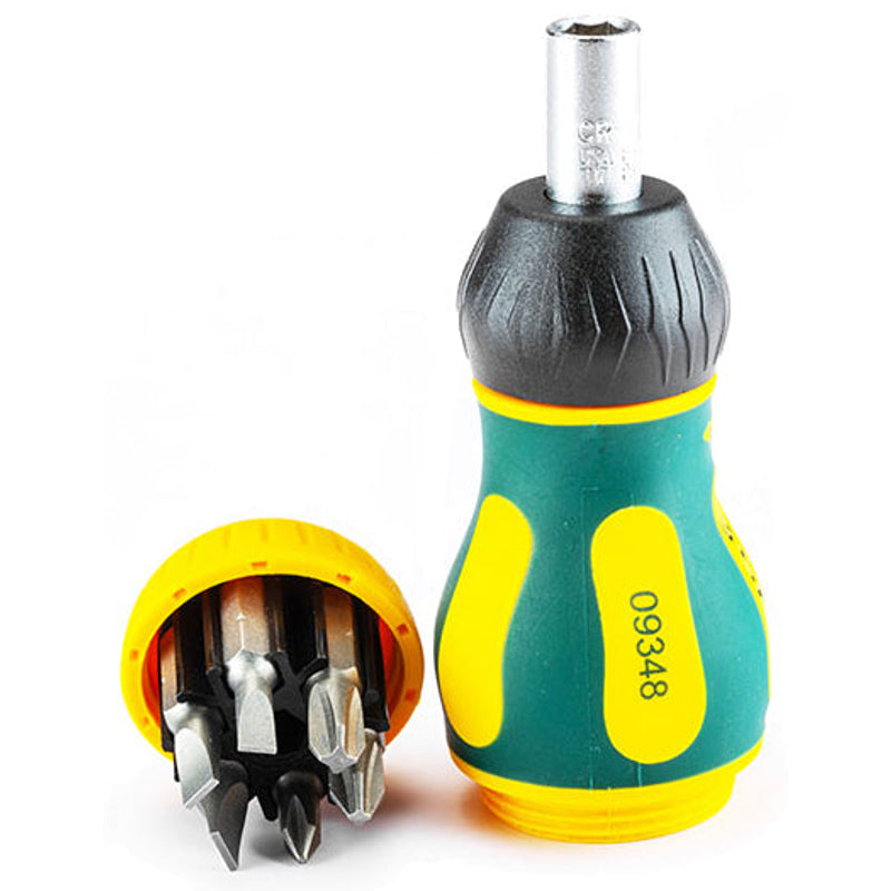 Sata SC09348 6Pc. Ratcheting Stubby Screwdriver Set Main image