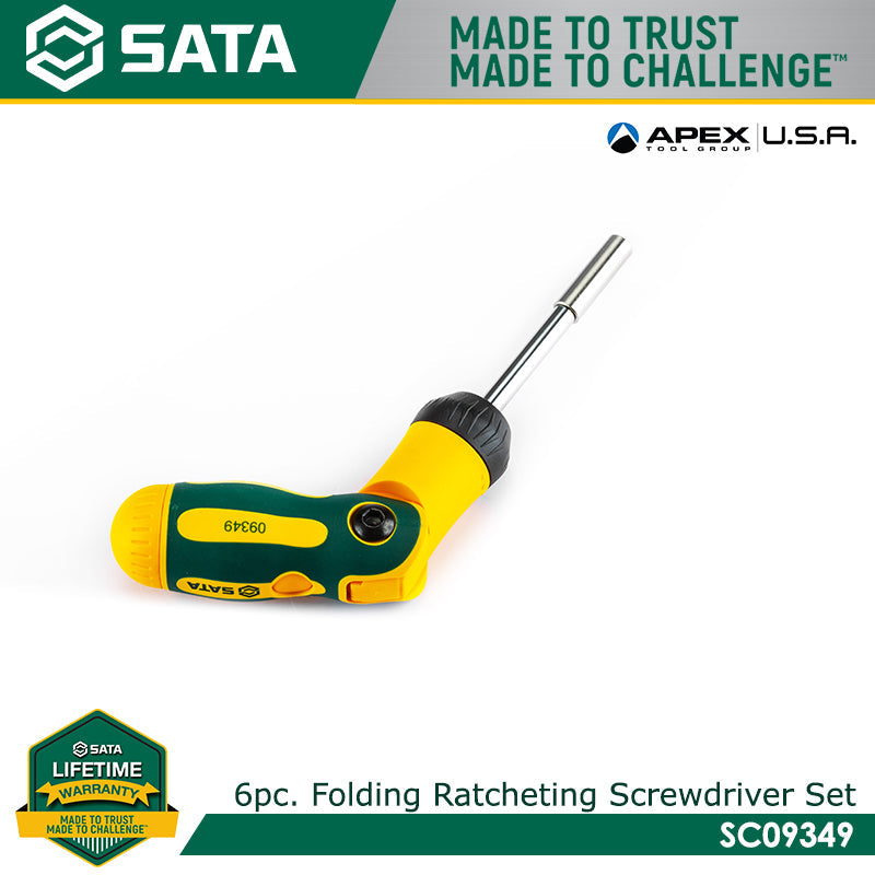 Sata SC09349 6Pc. Folding Ratcheting Screwdriver Set Secondary image